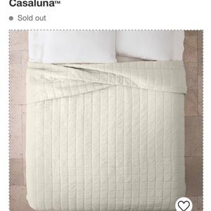 ISO Casaluna King Plus Heavyweight Linen Blend Quilt